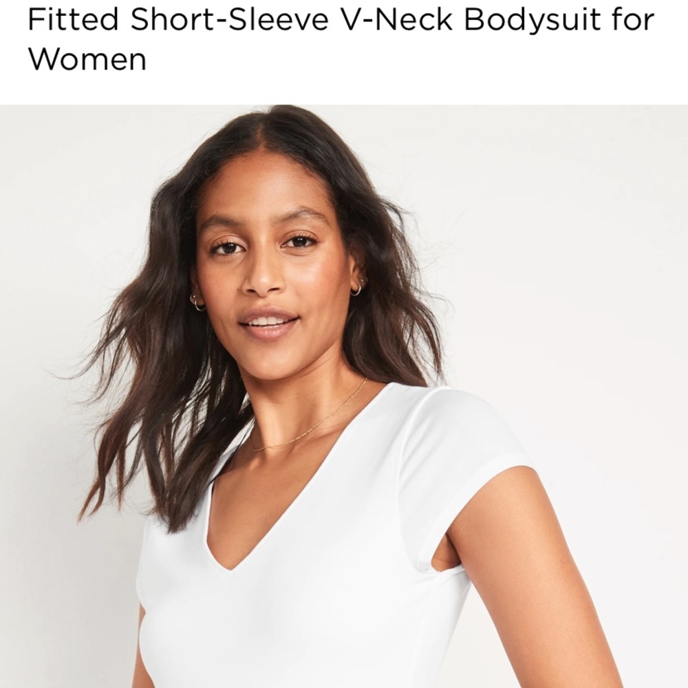 Old Navy: Fitted V-Neck Bodysuit